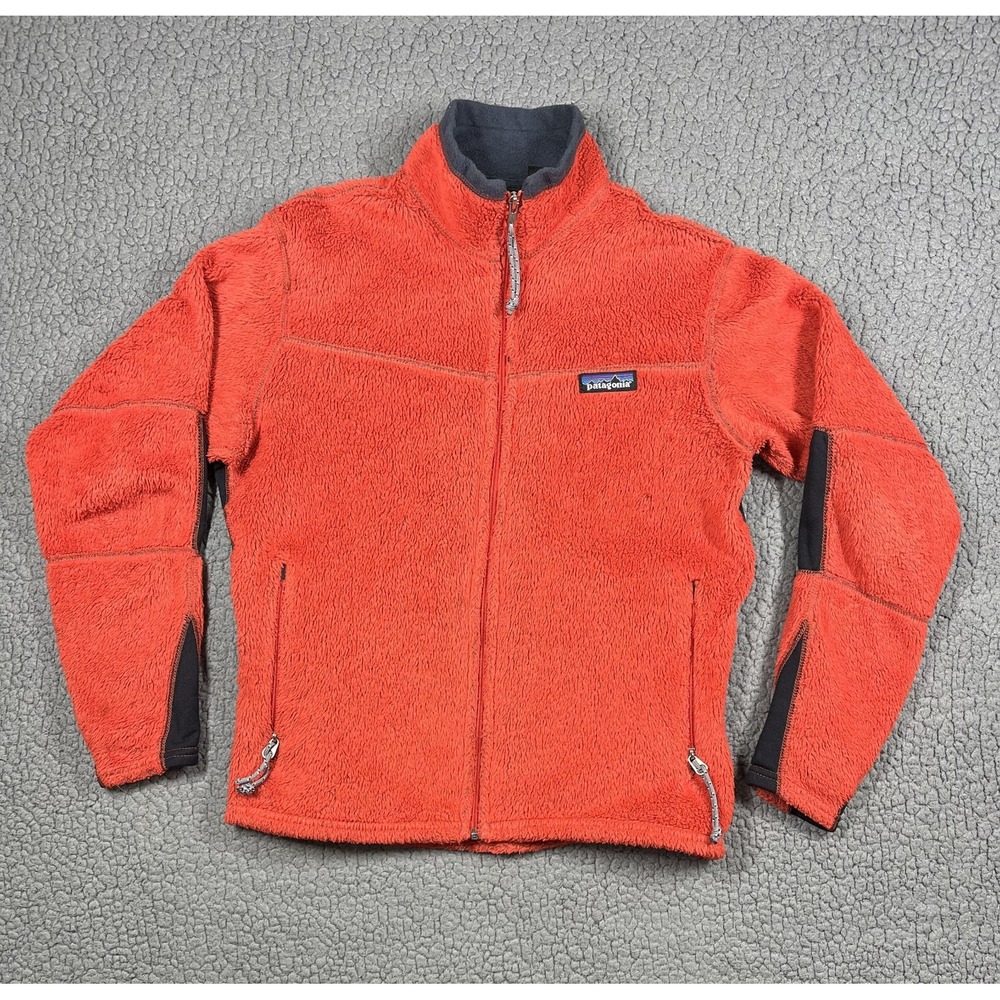 VTG Patagonia R1 Regulator Jacket Women's Sz S Orange Polartec Fleece Made USA